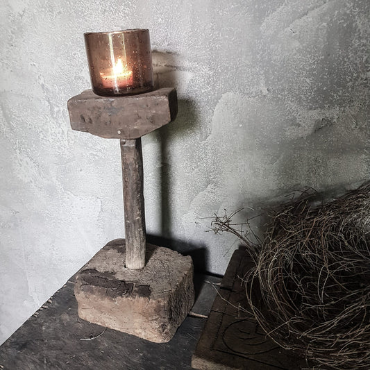 Houten Stamper Kandelaar #2