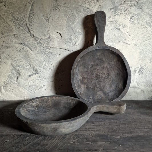 Houten Schaal met Steel