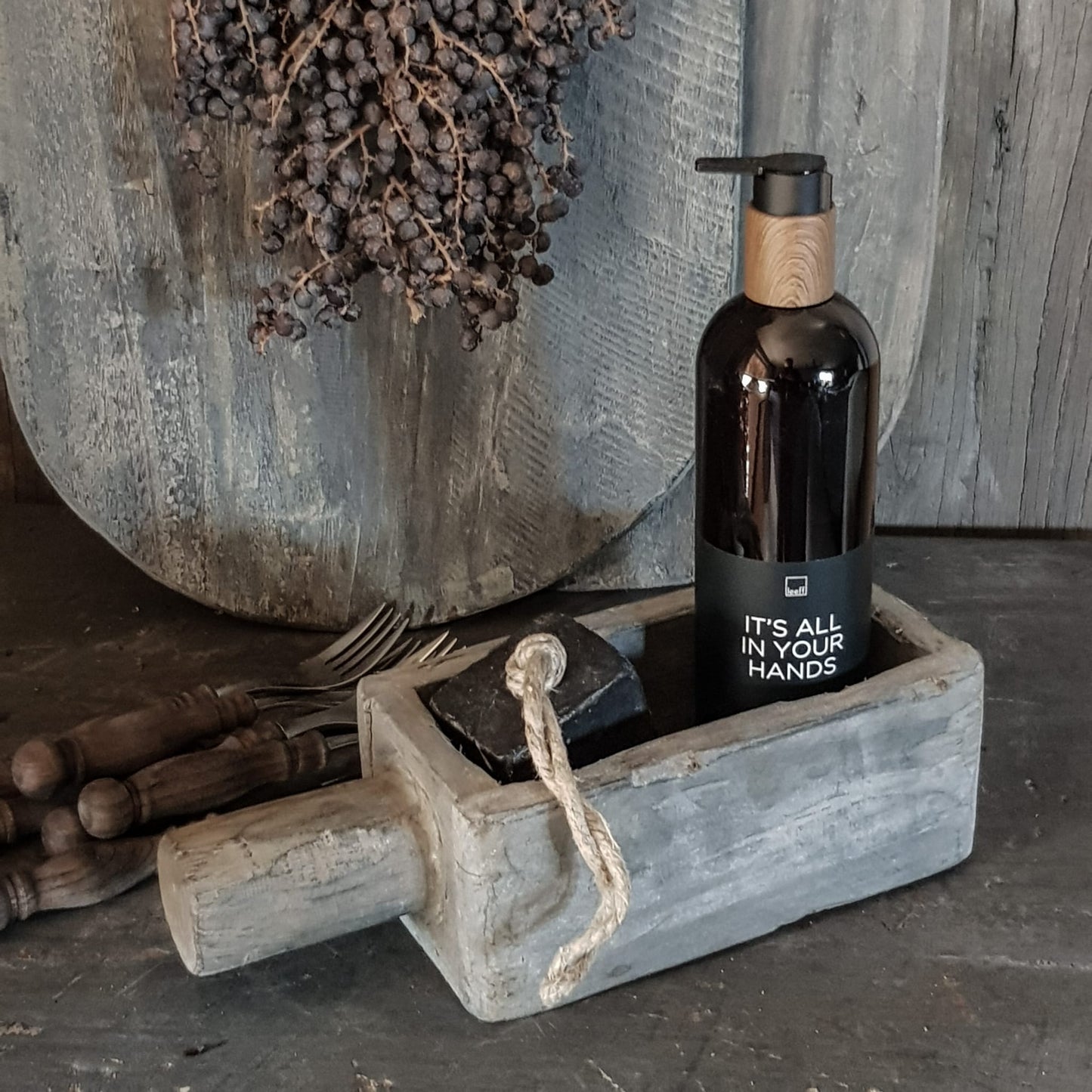 Vergrijsd Houten Bakje