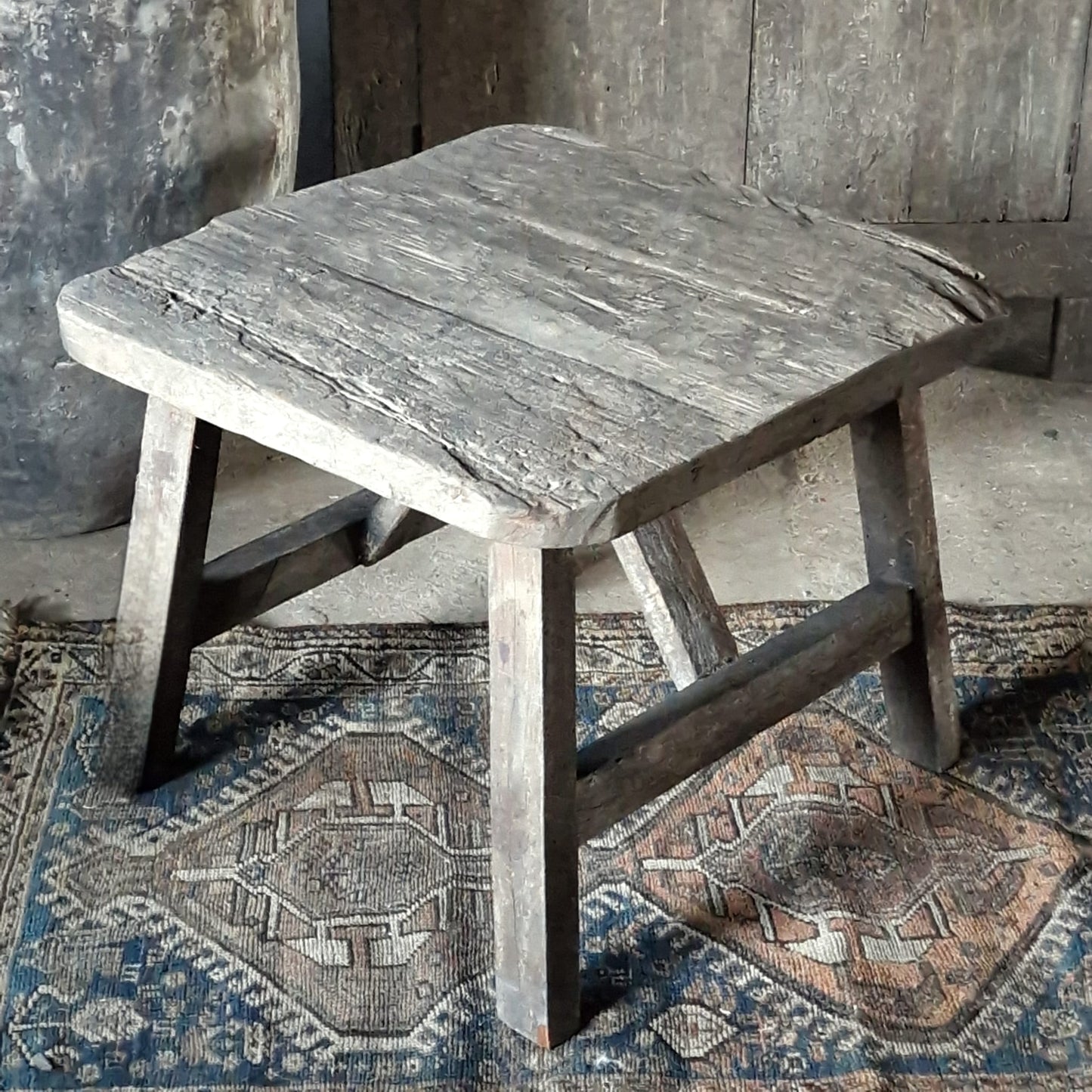 Houten Bijzettafel Old Barn