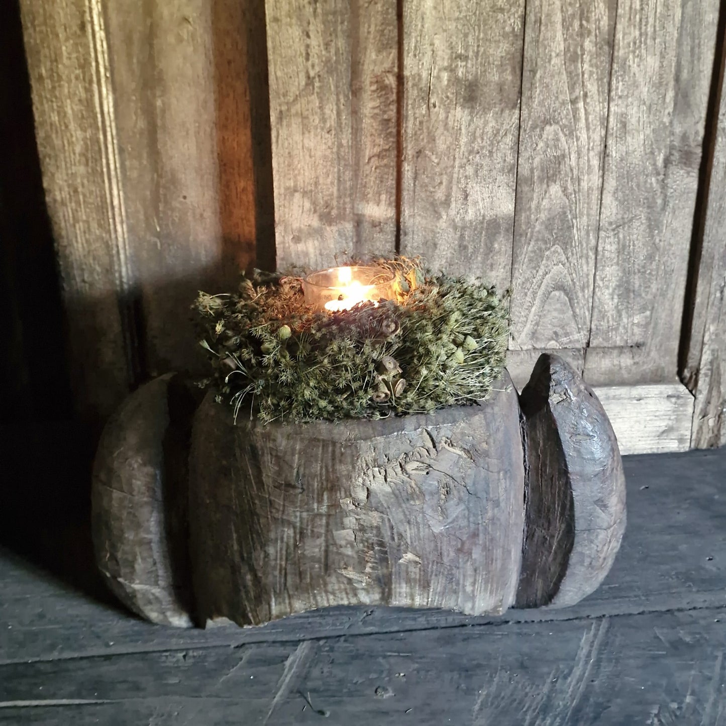 Houten Blokkandelaar