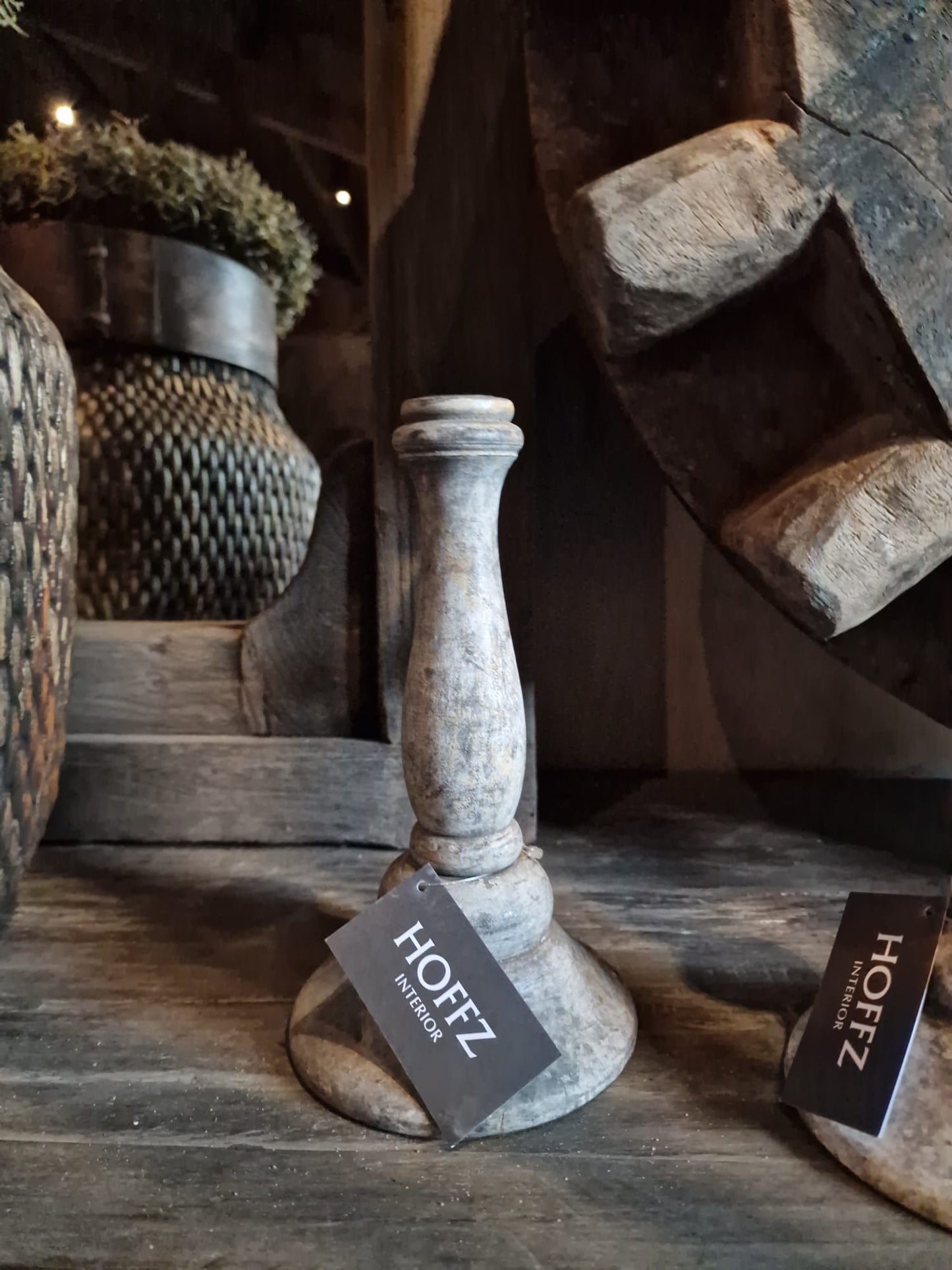 HOFFZ Houten Kandelaar
