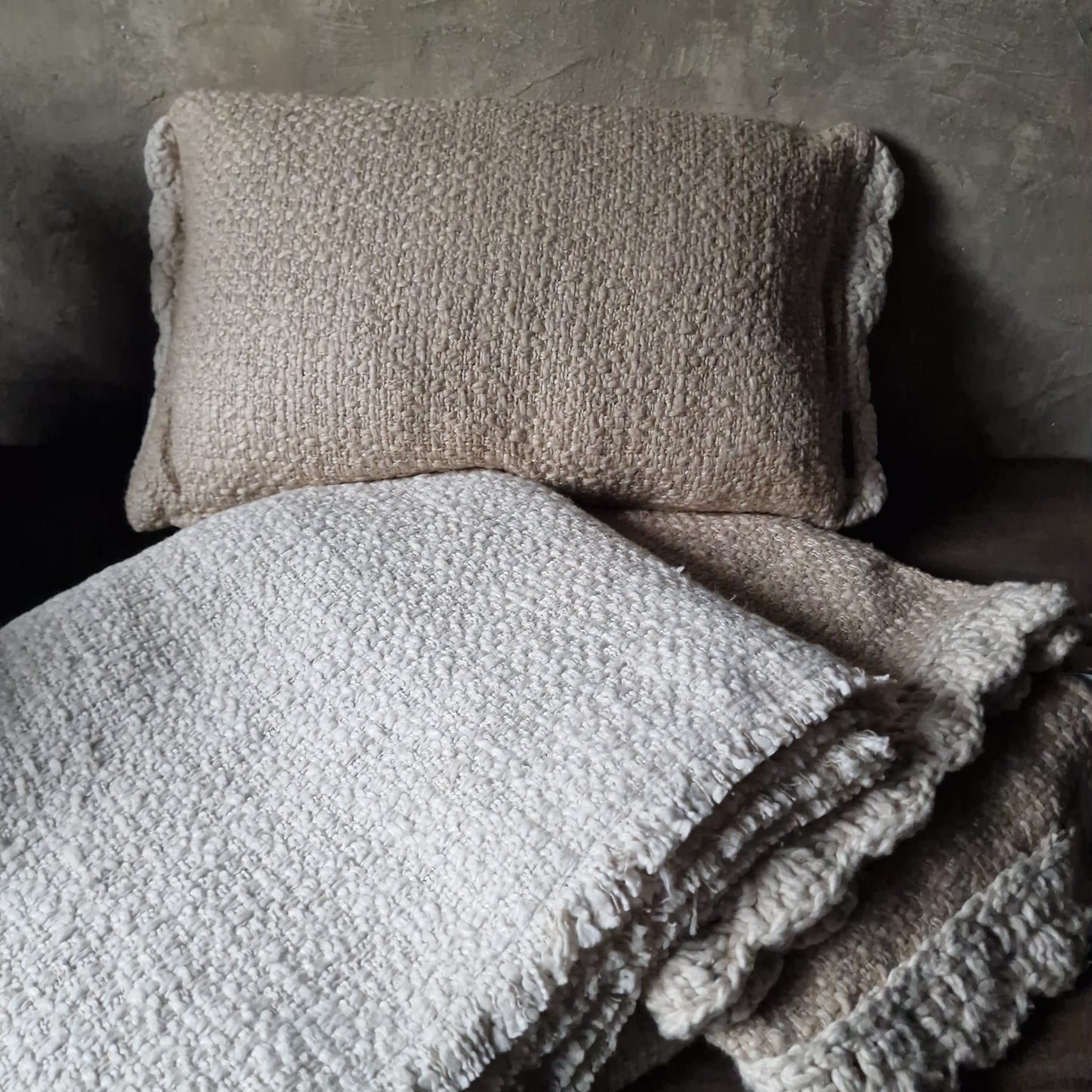 Kussen Grof Katoen Beige
