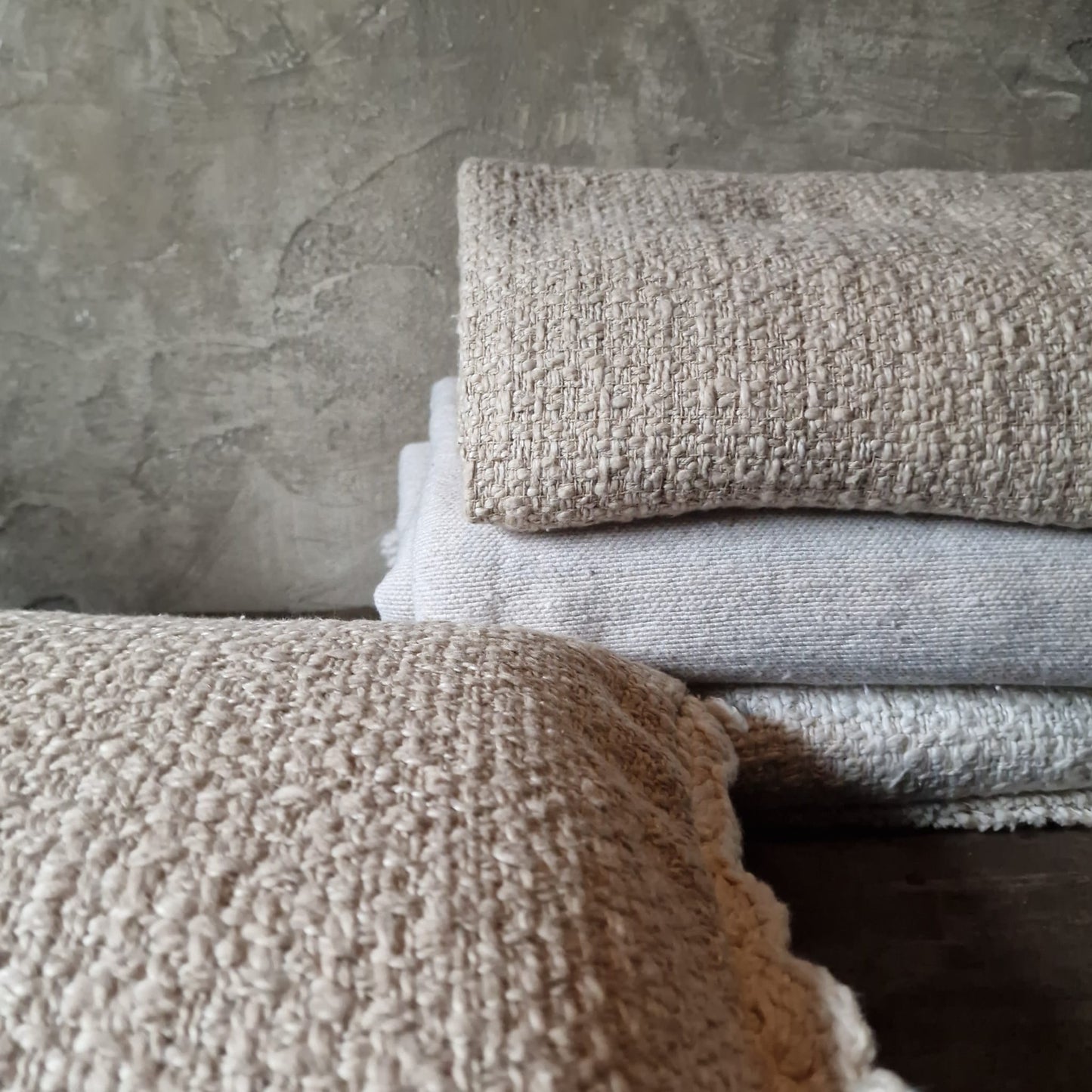 Kussen Grof Katoen Beige