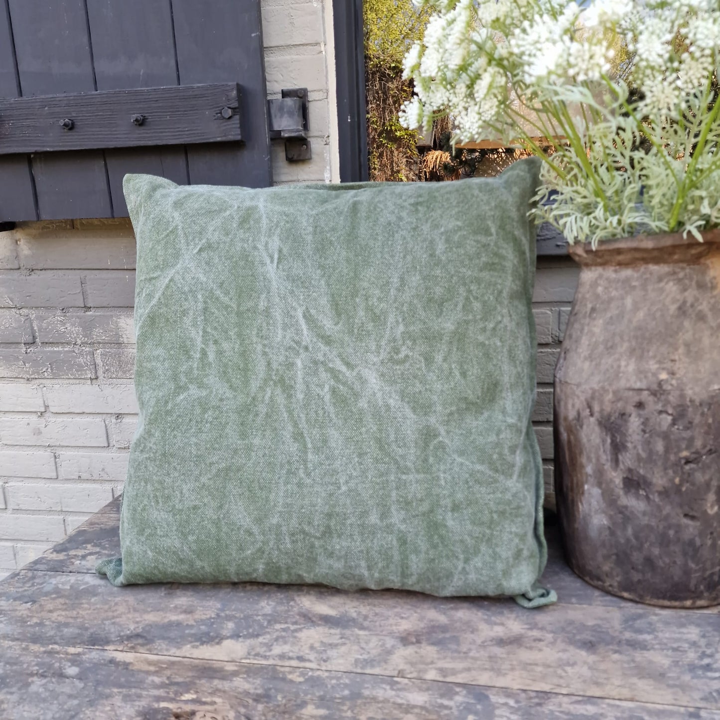 Kussen Stonewashed Vierkant