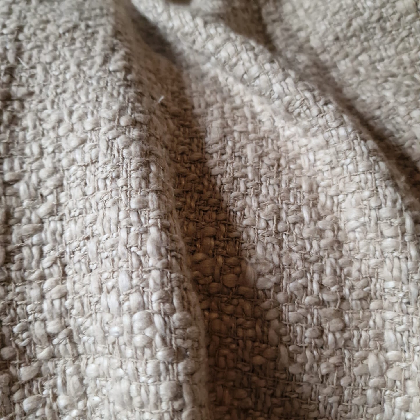 Plaid Grof Katoen Beige