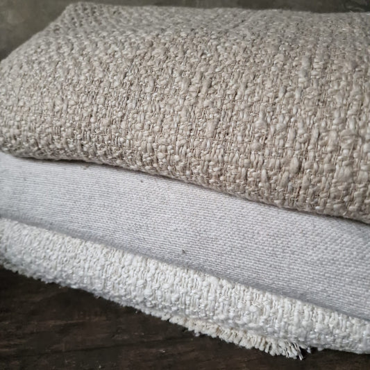 Plaid Grof Katoen Beige