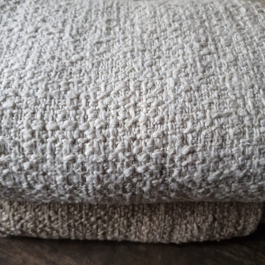 Plaid Grof Katoen Ecru