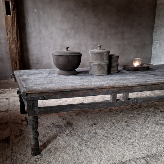 Unieke Salontafel Vergrijsd Hout