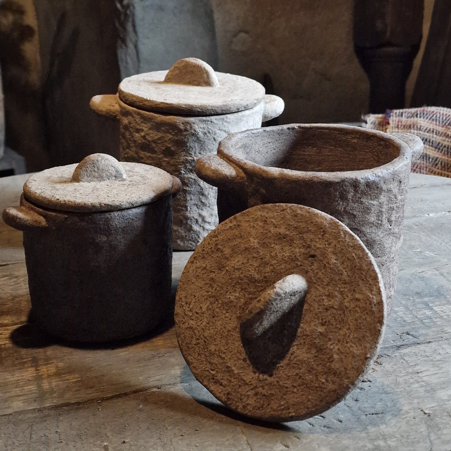 Pot Met deksel M leem