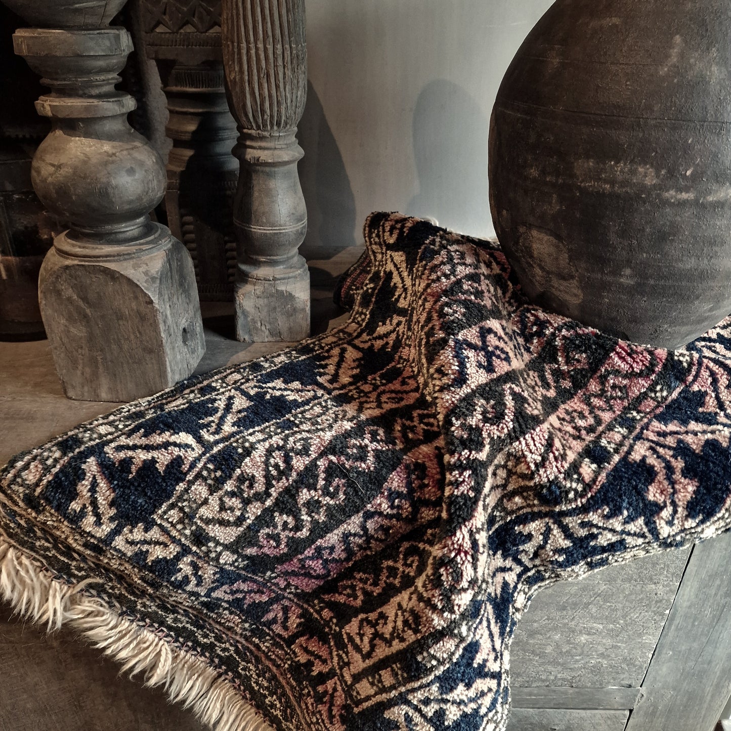 Vintage Handgeknoopt Tapijt