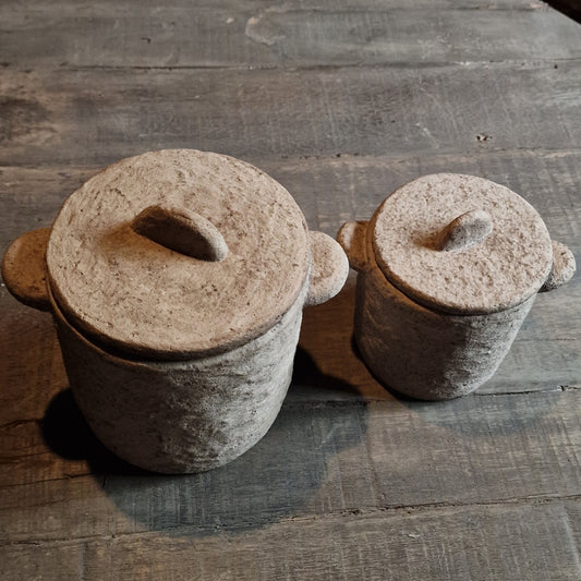 Pot Met deksel M leem