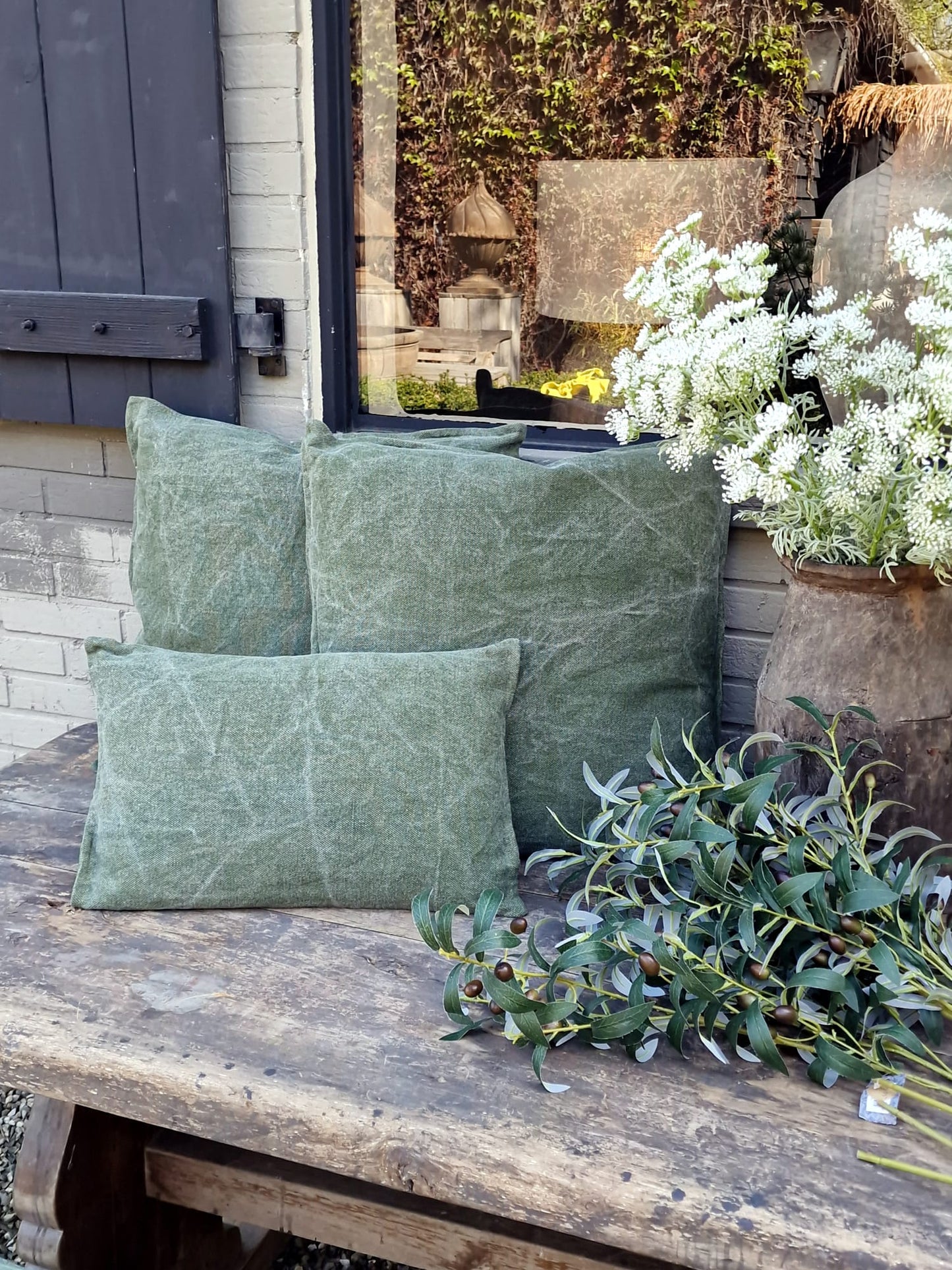 Kussen Stonewashed Rechthoekig