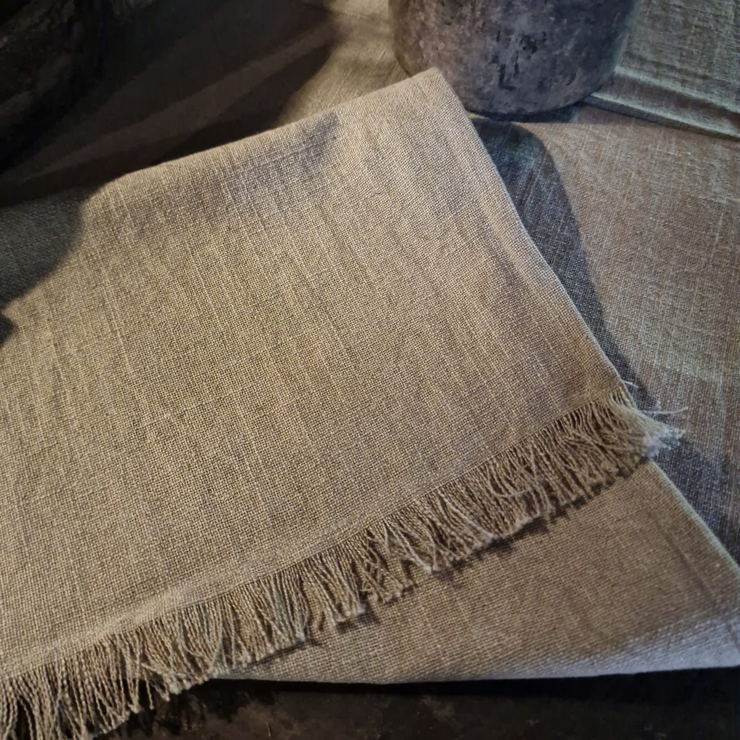 Tafelloper Katoen Beige