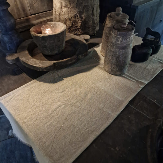 Tafelloper Katoen Beige