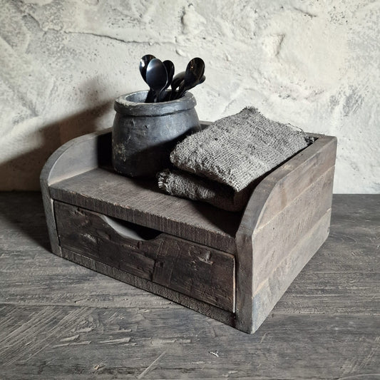 Houten Gruttersbak met Lade