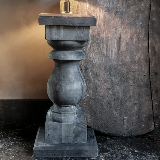 Houten Balusterlamp