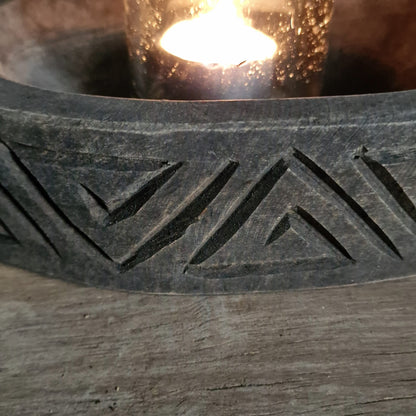 Ovaal Schaaltje Carved