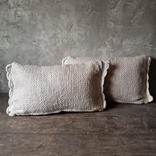 Kussen Grof Katoen Beige