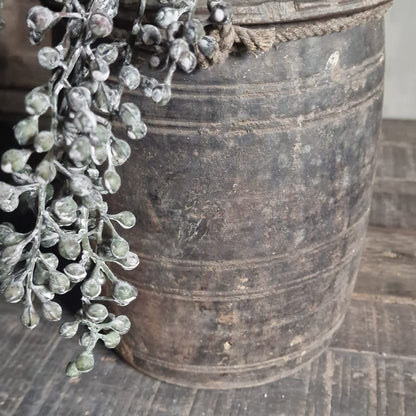 Nepalese Houten Pot met Deksel #1