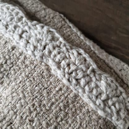 Plaid Grof Katoen Beige