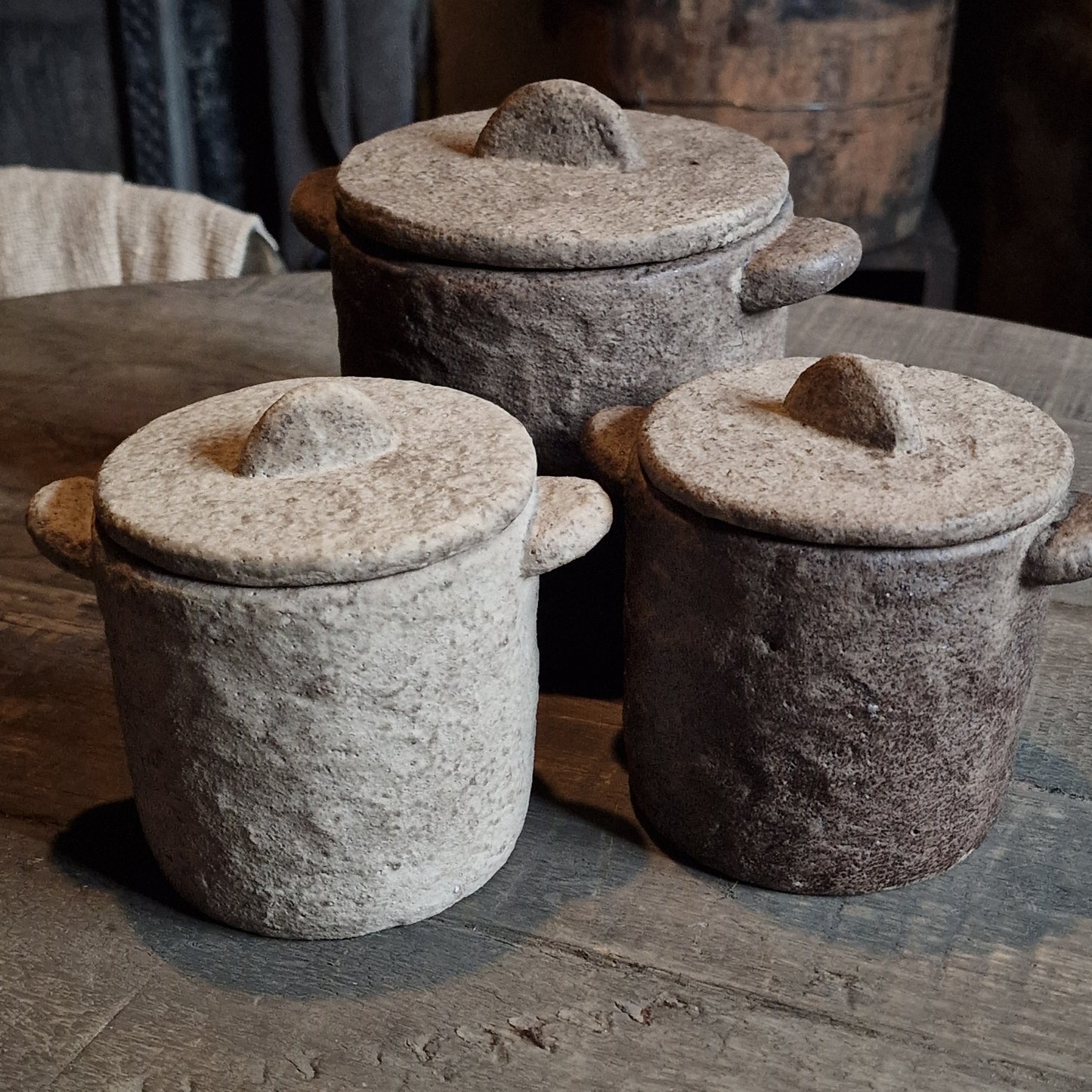 Pot Met Deksel M bruin