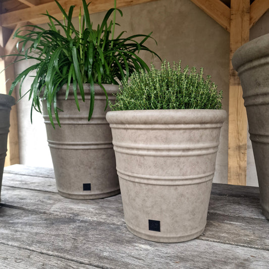 Buitenpot L 46x46cm AURA PEEPERKORN