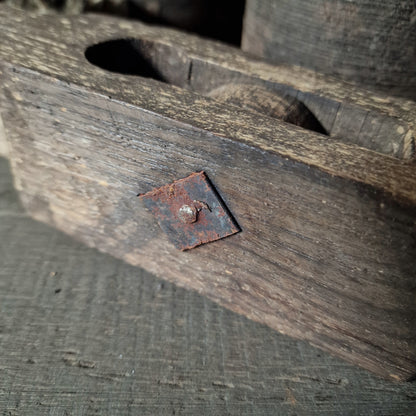 Oud Houten Katrol MM SELECTED