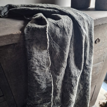 Plaid Stonewashed Linnen