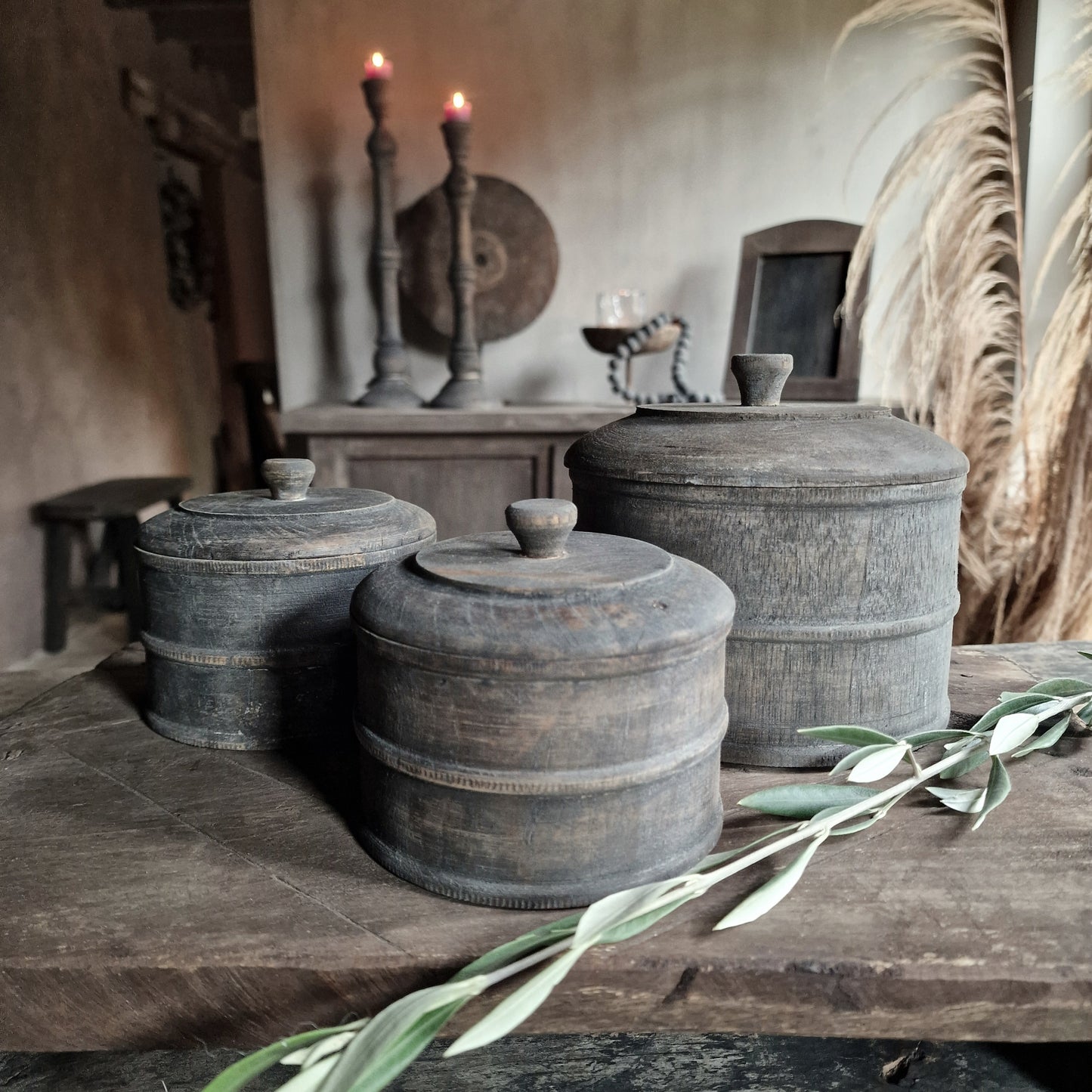 Houten Potje Vergrijsd #3