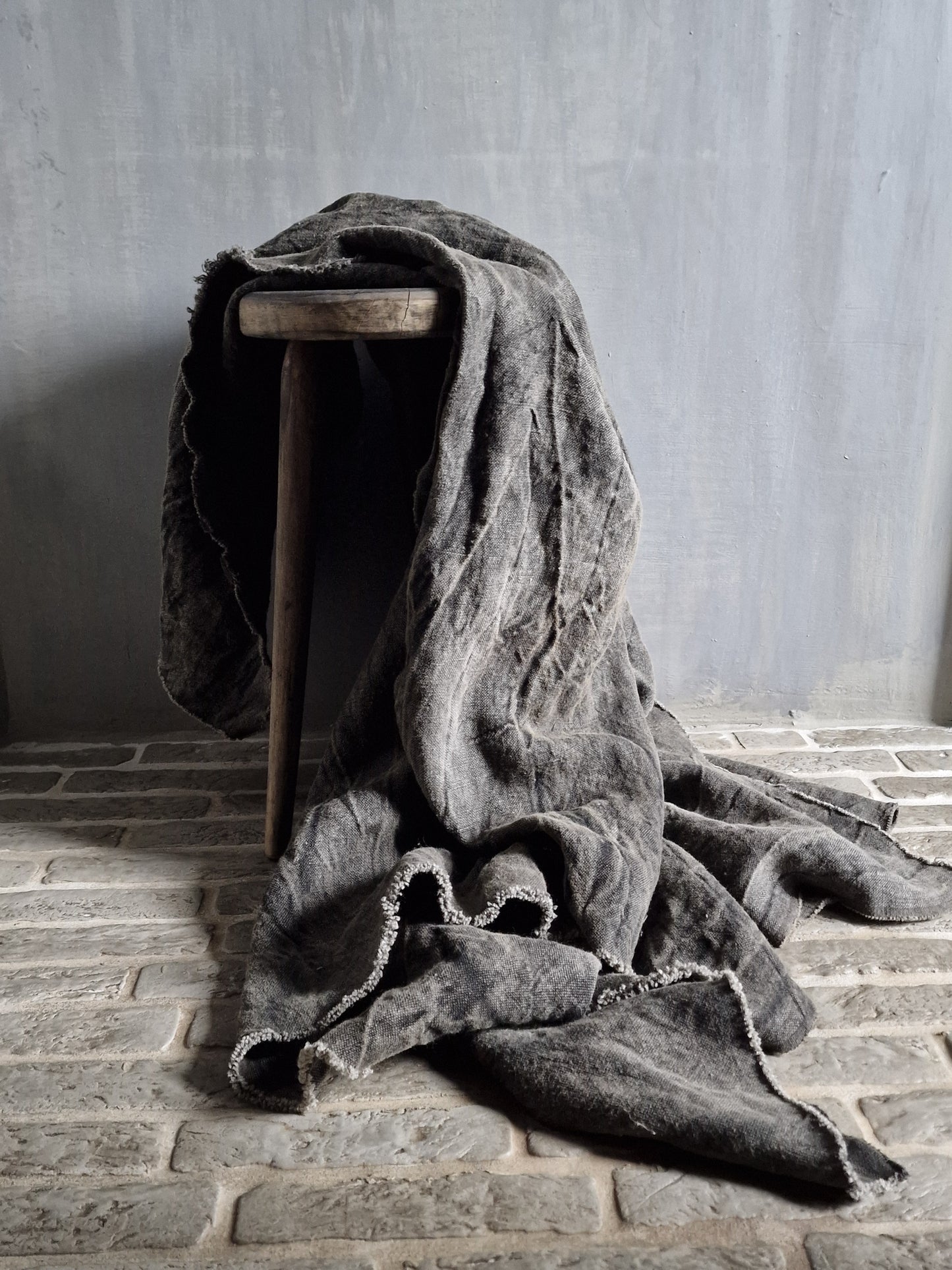 Plaid Stonewashed Linnen