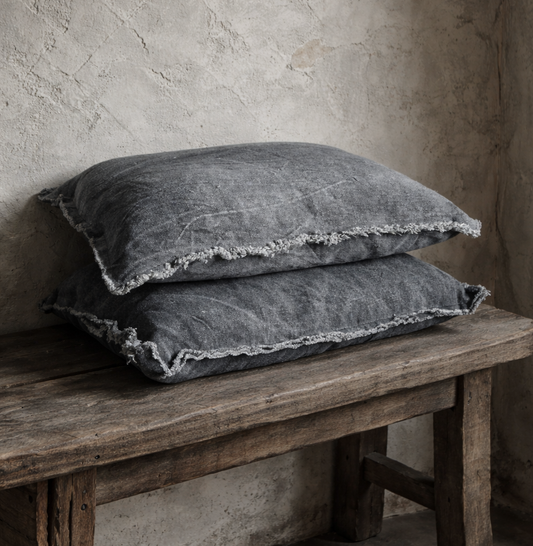 Stonewashed Linnen Kussen