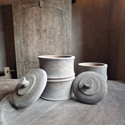 Houten Pot S Vergrijsd