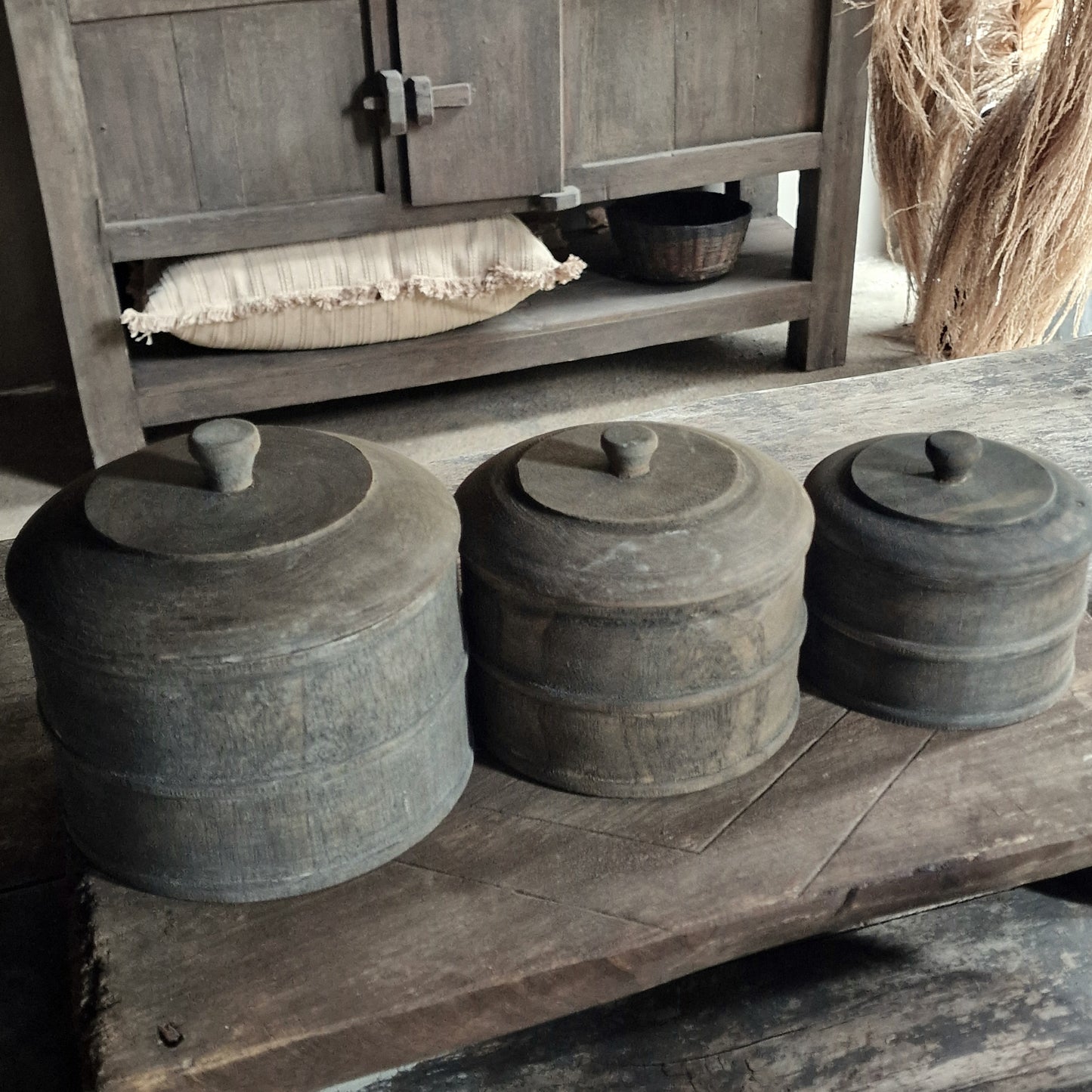 Houten Potje Vergrijsd #1