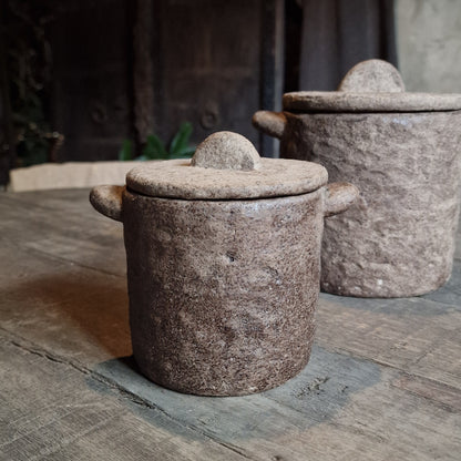 Pot Met Deksel M bruin