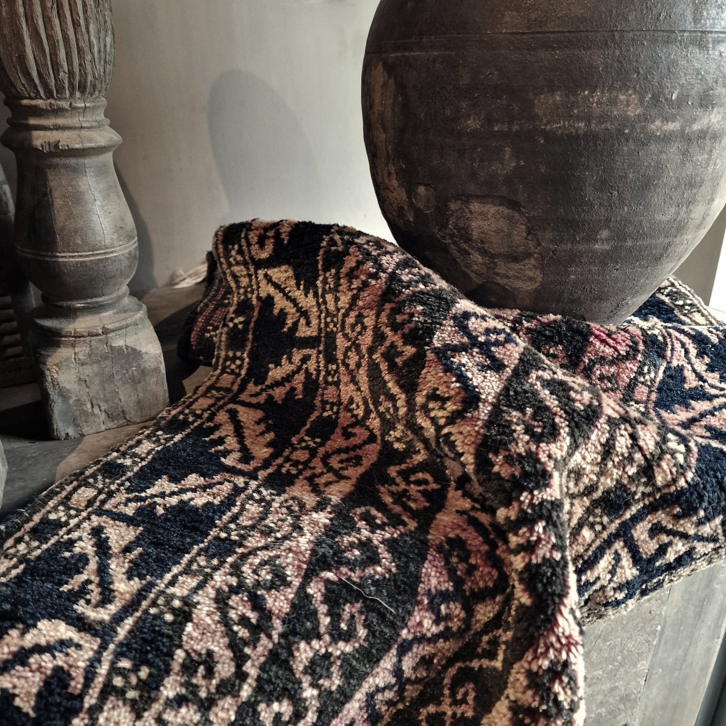 Vintage Handgeknoopt Tapijt