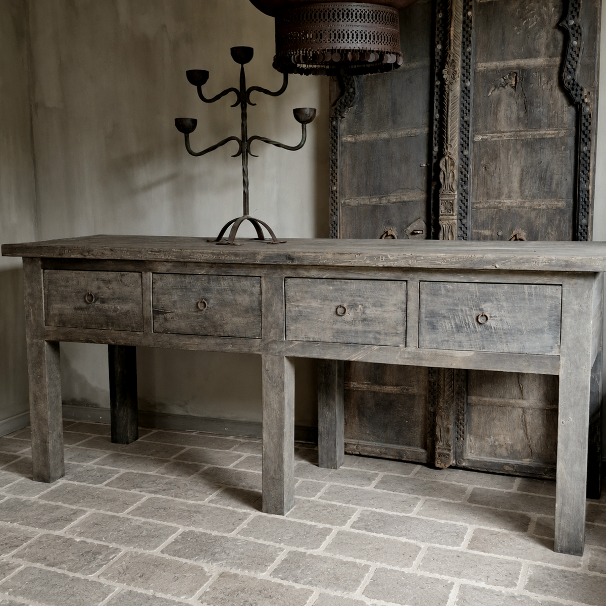 Sidetable 4 Lades AURA PEEPERKORN