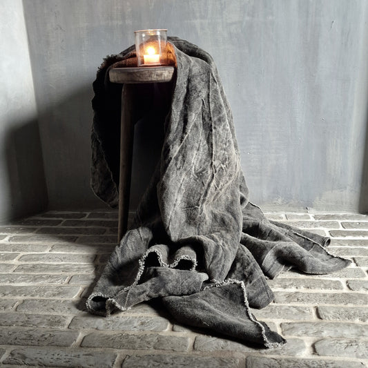 Plaid Stonewashed Linnen