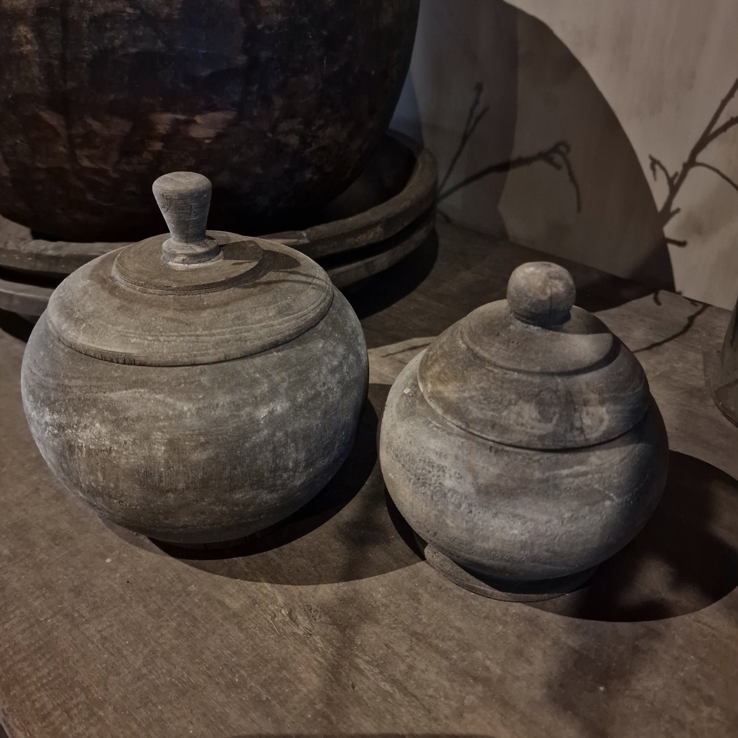 Potje Vergrijsd Hout #1