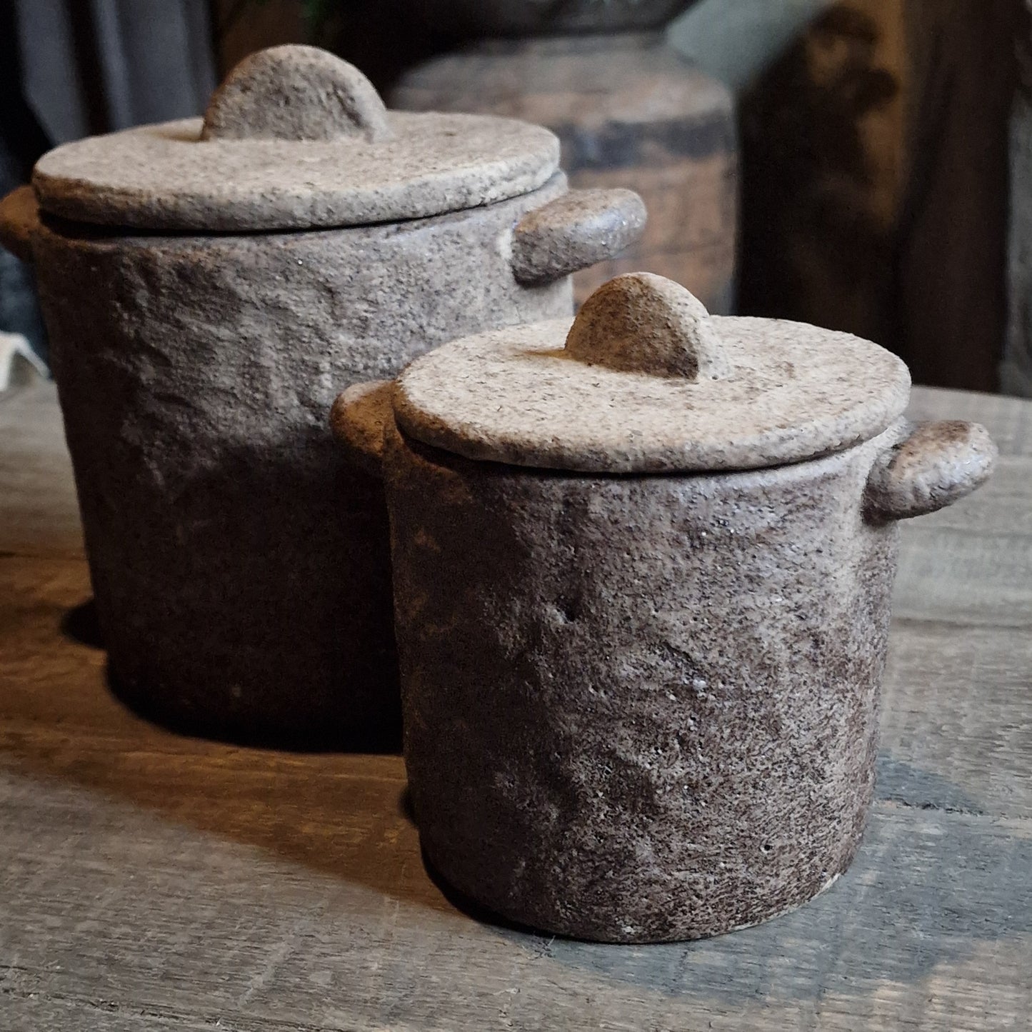 Pot Met Deksel L Bruin