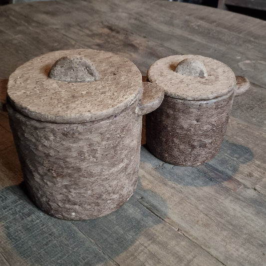 Pot Met Deksel M bruin