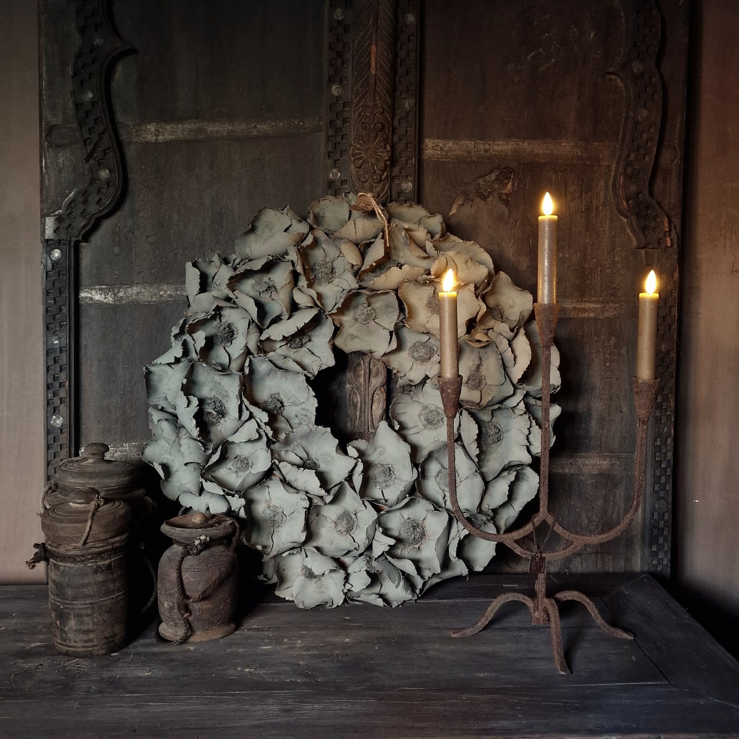 Palm Cup Krans Old Green